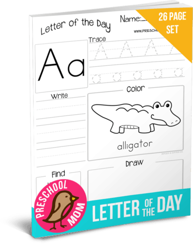 Letter of The Day Worksheets