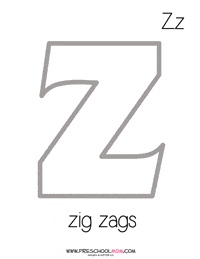 Letter Z Preschool Printables  Preschool Mom