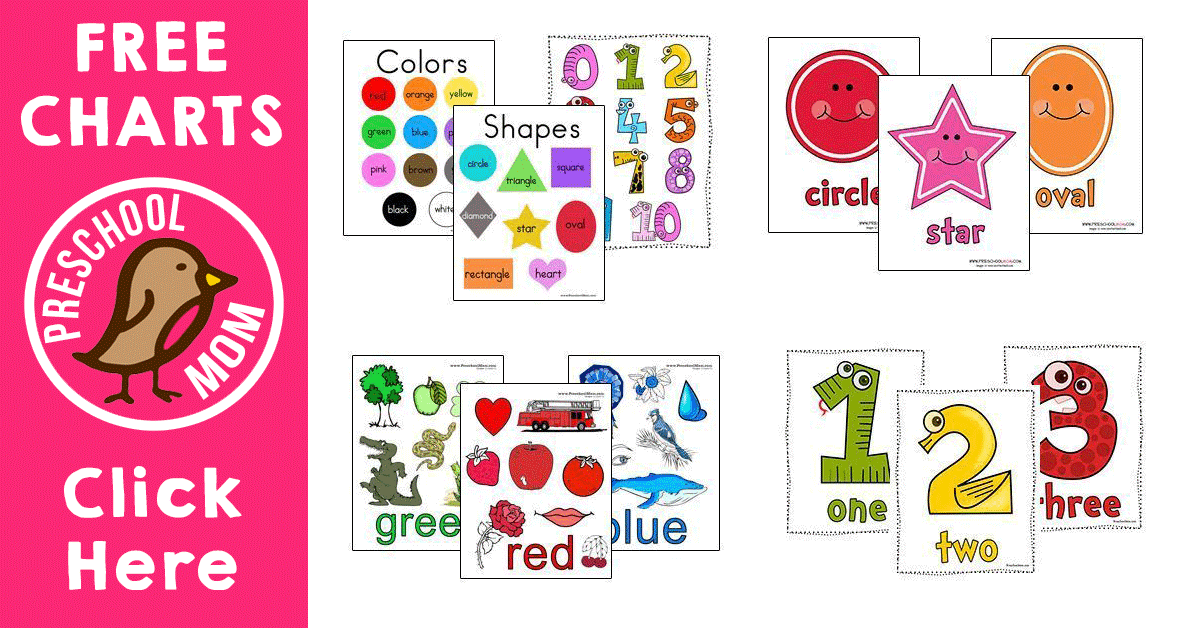 Kindergarten Printable Charts