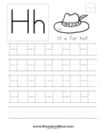 Letter H Preschool Printables - Preschool Mom