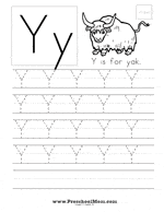 Letter Y Preschool Printables - Preschool Mom