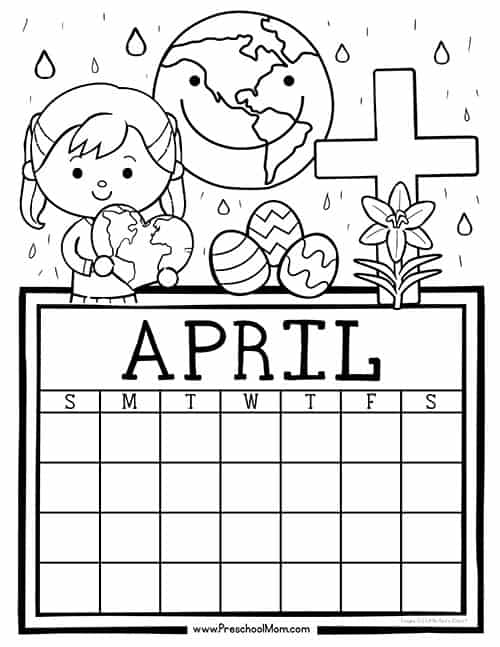 Preschool Monthly Calendar Printables - Preschool Mom