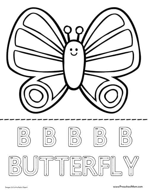 Butterfly Coloring Pages - Preschool Mom