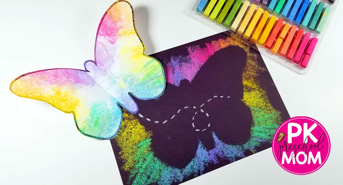 Printable 3D Butterfly Template from preschoolmom.com