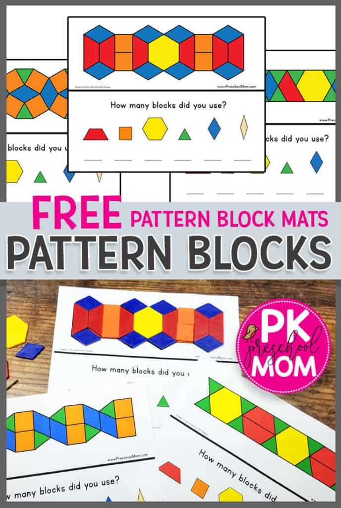Pattern Block Templates Preschool Mom