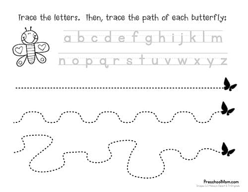 kindergarten butterfly math worksheets Preschoolers prek 101coloring bigmetalcoal preschoolplanet