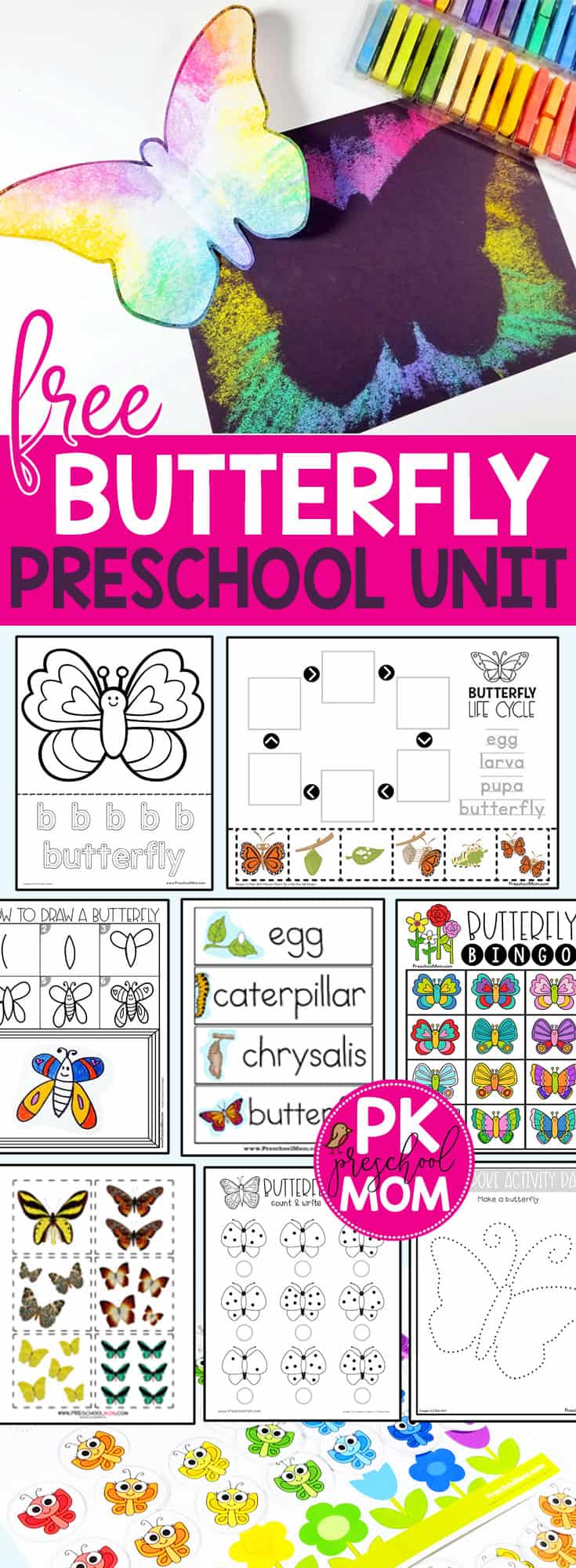 Butterfly Preschool Printables Preschool Mom