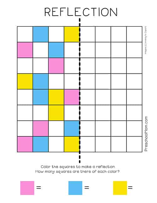 Symmetry Worksheets - Preschool Mom
