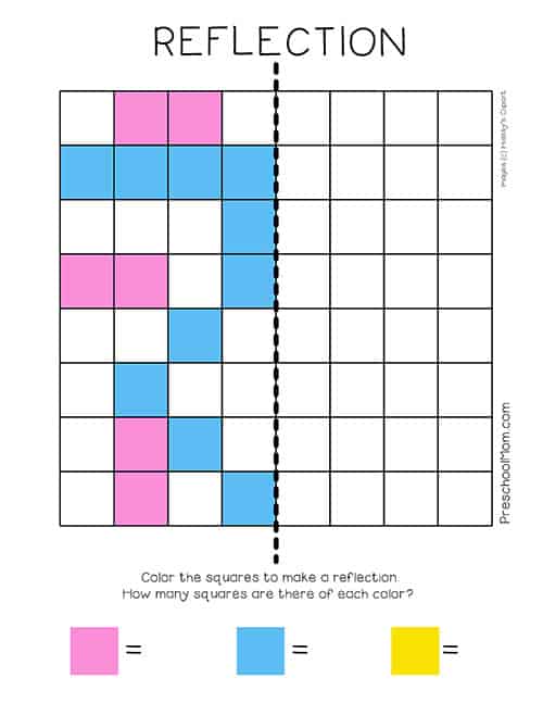 Symmetry Worksheets - Preschool Mom