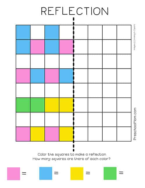 Symmetry Worksheets - Preschool Mom
