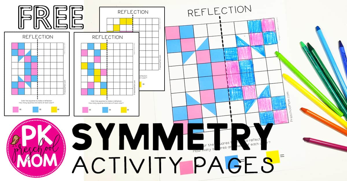 Symmetry Worksheets - Preschool Mom