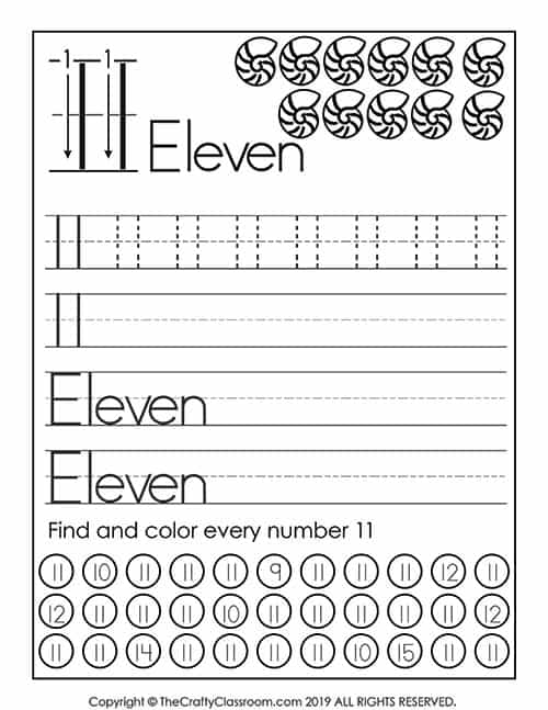 Preschool Number Worksheets - Preschool Mom