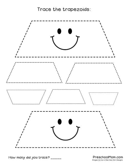Trapezoid Tracing Worksheet