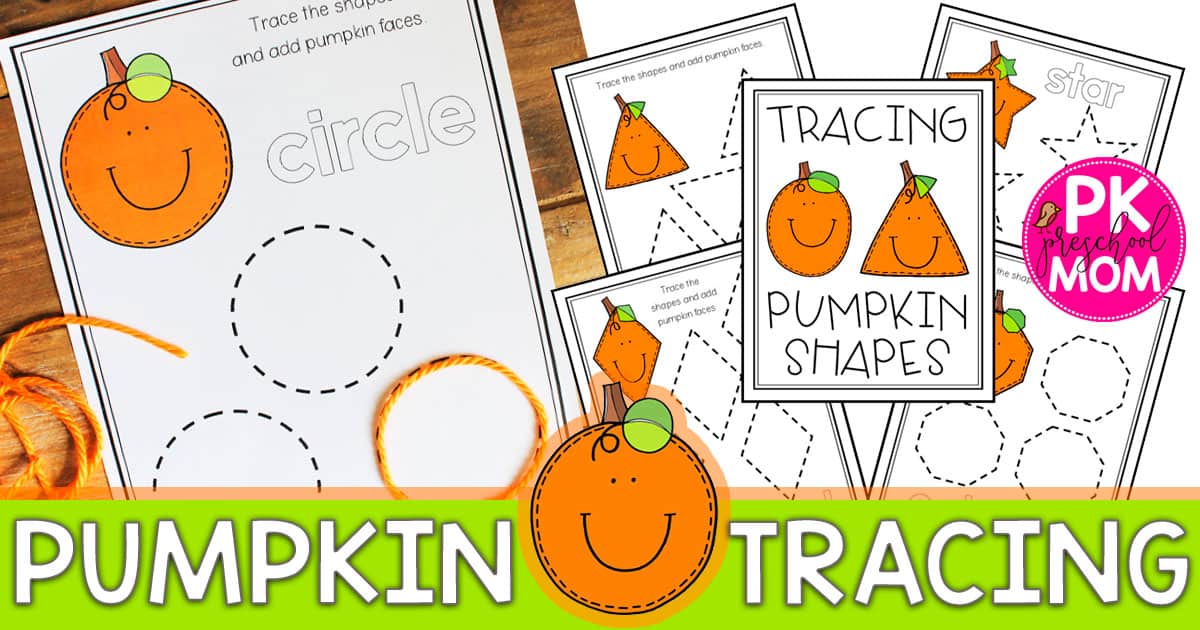 Pumpkin Shape Tracing Preschool Mom