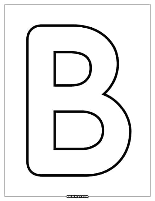 Letter B Preschool Printables - Preschool Mom